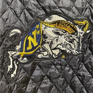 Rare Navy Midshipmen 90s Vintage Reversible Pro Player Jacket